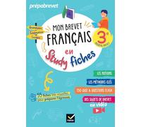 Mon brevet Français en studyfiches - 3e - Brevet 2026 Fiches visuelles & quiz pour réviser son brevet facilement - Sylvie Dauvin - Hatier - broché - Scolaire / Universitaire