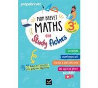 Mon brevet Maths en studyfiches - 3e - Brevet 2026 Fiches visuelles & quiz pour réviser son brevet facilement - Sophie André - Hatier - broché - Scolaire / Universitaire