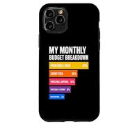 Mon Budget mensuel Vie de Joueur de Pickleball Coque pour iPhone 11 Pro