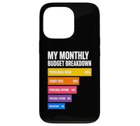 Mon Budget mensuel Vie de Joueur de Pickleball Coque pour iPhone 13 Pro
