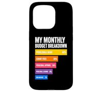 Mon Budget mensuel Vie de Joueur de Pickleball Coque pour iPhone 15 Pro