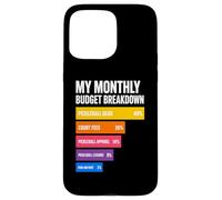 Mon Budget mensuel Vie de Joueur de Pickleball Coque pour iPhone 15 Pro Max
