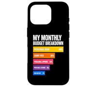 Mon Budget mensuel Vie de Joueur de Pickleball Coque pour iPhone 16 Pro