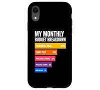 Mon Budget mensuel Vie de Joueur de Pickleball Coque pour iPhone XR