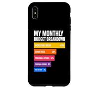 Mon Budget mensuel Vie de Joueur de Pickleball Coque pour iPhone XS Max