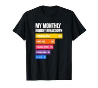 Mon Budget mensuel Vie de Joueur de Pickleball T-Shirt