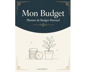 Mon Budget: Planner de Budget Mensuel non daté - Suivez vos revenus, dépenses et épargne sur 12 mois