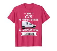 Mon c15 ne perd Pas d'huile il Marque Son Territoire T-Shirt, Homme, Rouge Chiné, L