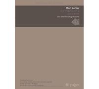 Mon cahier à grands carreaux, pour écrire de droite à gauche: 40 pages