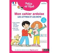 Mon cahier ardoise Mila et Noé - Les lettres et les mots - cahier effaçable, dès 5 ans