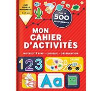 Mon Cahier D'activités - Motricité Fine - Logique - Observation - Plus De 500 Autocollants