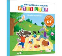 Mon cahier d'autocollants p'tit loup - vive les vacances ! - Eléonore Thuillier - Auzou Éditions - broché - Livre-jeu