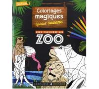 Mon cahier de coloriages magiques spécial savane