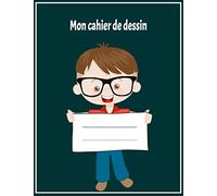 Mon cahier de dessin Vert Sapin: Cahier de dessin pages blanches Carnet de dessin pour fille et garçon âgés entre 3 et 11ans grand format bloc de dessin pour apprendre à dessiner (21.59 x 27.94 cm)