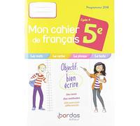 Mon cahier de français 5e