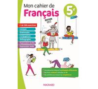 Mon cahier de français 5e (2017) Edition 2017 - Evelyne Ballanfat - Magnard - broché - Scolaire / Universitaire