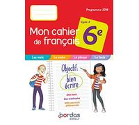 Mon cahier de français 6e