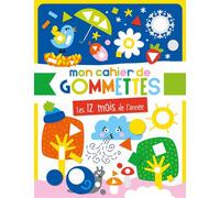 1.2.3 SOLEIL! – Les 12 mois de l'année – Mon cahier de gommettes – Broché
