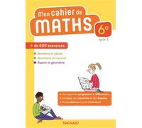 Mon cahier de maths 6e (2018) Cahier de l'élève - Benoît Alli - Magnard - broché - Scolaire / Universitaire