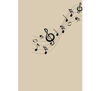 Mon cahier de musique: 100 pages de musiques à écrire-un cahier de musique à remplir avec les chansons qui vous font vibrer(format 21,6 * 27,9 cm/8,5 * 11 pouces)