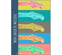 Mon Cahier De Musique.": Cahier De Partitions Avec 12 Portées Vierges Par Page Sommaire Et Titre Sur Toutes Les Feuilles 110 Pages, Grand Format De 21,59 X 27,94 Cm