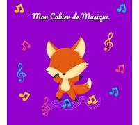 Mon Cahier de Musique: Papier à musique avec 4 grandes portées │ 20,96 x 20,96 cm, 108 pages │Idéal pour les jeunes enfants