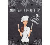 Mon cahier de recettes: Carnet de recettes a remplir de 117 pages pour y écrire toutes vos recettes | 55 recettes | 2 pages par recette l Grand Format 21,59 x 27,94 cm