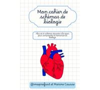 Mon cahier de schémas de biologie: Plus de 25 schémas dessinés à la main, pages d'entraînement et terminologie médicale pour apprendre et réviser efficacement.