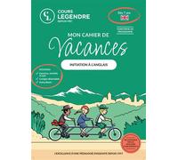 Mon cahier de vacances (Dès 7 ans)Initiation à l'anglais Exercices et Quiz Corrigés détachables Autocollants - Collectif - Cours Legendre Eds - Livre CD - Scolaire / Universitaire CD