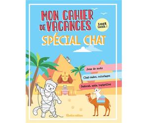 Mon cahier de vacances spécial chat - tome 4 Plus de 100 jeux, Chat-rades, coloriages, Sudocat, quiz, logigrilles - Yann Caudal - Rustica - broché - Livre-jeu