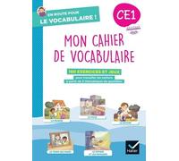 Mon Cahier De Vocabulaire Ce1 - Cahier Élève - Edition 2025