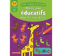 Mon cahier d'écolier (3-4 ans) petits jeux éducatifs