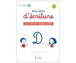 Mon cahier d'écriture CP-CE1 - Cartes Lettres majuscules cursives - Ed. 2022