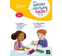 Mon cahier d'écriture facile ! adapté aux enfants DYS ou en difficulté d'apprentissage CP-CE1: 6 - 8 ans