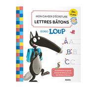 Mon cahier d'écriture lettres batons avec loup