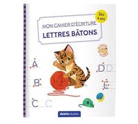 Mon cahier d'écriture - lettres bâtons - les chats