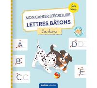 Mon cahier d'écriture - lettres bâtons - les chiens