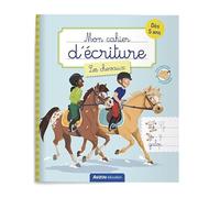 Mon cahier d'écriture - lettres cursives - les chevaux
