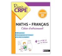 Mon cahier d'entrainement Mathématiques Français - Concours CRPE 2026-2027 - L3/M2