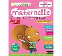Mon cahier maternelle 2/3 ans - Toute Petite Section de Maternelle