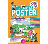 Mon Cahier Poster Vive Le Ce2 - 12 Posters Géants Et Plein De Stickers À Repositionner !