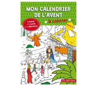 Mon calendrier de l’Avent à colorier - Année A - Anne-Sophie Droulers - Tequi - broché - Document jeunesse dès 6 ans