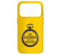 Mon Calendrier ne Contient Que Les Week-Ends Coque pour iPhone 17 Pro