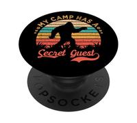 Mon Camp a Un invité Secret Qui croit en Bigfoot Camper PopSockets PopGrip Adhésif