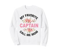 Mon Capitaine préféré Appelle-Moi Maman Captain Sailing Boat Sailor Sweatshirt