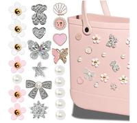 Mon Caramel Accessoires de sac de plage en résine,Inserts d'accessoires de sacs de plage en résine,Breloques de sac de fleur de marguerite, other, Plastique, Autre