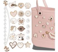 Mon Caramel Accessoires de sac de plage en résine,Inserts d'accessoires de sacs de plage en résine,Breloques de sac de fleur de marguerite, 001, Mon Caramel, Mon Caramel