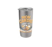 Mon Cardio C'est La Montagne Randonnée Gobelet isotherme en acier inoxydable double paroi
