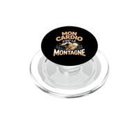 Mon Cardio C'est La Montagne Randonnée PopSockets PopGrip pour MagSafe
