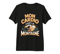 Mon Cardio C'est La Montagne Randonnée T-Shirt Haut de Gamme